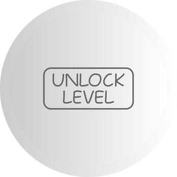 Unlock Level Iconic Design Element Layout vector