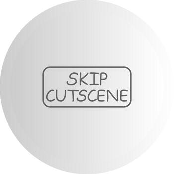 Skip Cutscene Functional Art Element Layout vector