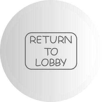 regreso a vestíbulo único Arte estilo característica vector