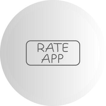 Rate App Ready Shape Asset vector
