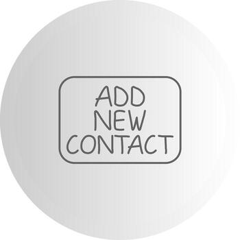 añadir nuevo contacto estructura metálica gráfico objeto diseño vector