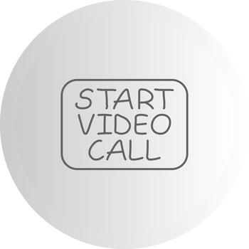 Start Call Custom Visual Symbol Graphic vector