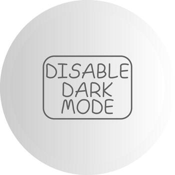 Disable Dark Mode Abstract Line Drawing Illustration vector