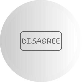 Disagree Scalable UX Feature Graphic vector