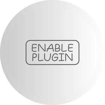 Enable Plugin Minimal Visual Object Form vector
