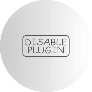 Disable Plugin Layered Symbol Graphic vector