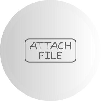 Attach File UX Friendly Element Layout vector