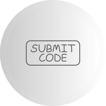 Submit Code Outline Mark Symbol vector