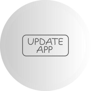 Update App Simple Style Symbol Graphic vector