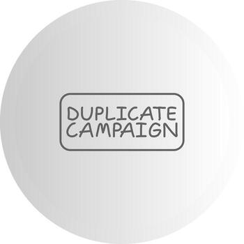 duplicar Campaña icónico diseño elemento diseño vector