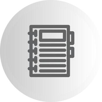 cuaderno contorno estilo elemento diseño vector