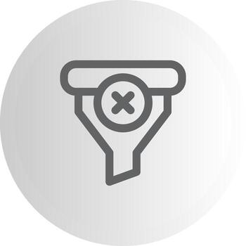 Clear filter Interface Friendly Graphic Element vector