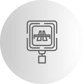 Toll Bridge Utility Focused Shape Element vector