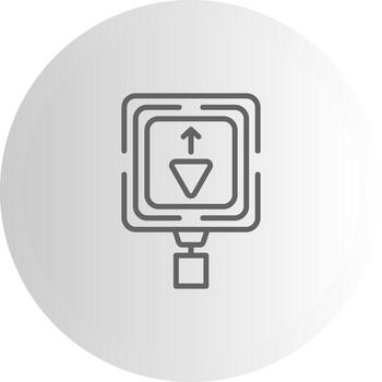 Yield Ahead Tech UI Element Layout vector