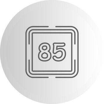 contando ochenta cinco usuario interfaz elemento gráfico vector