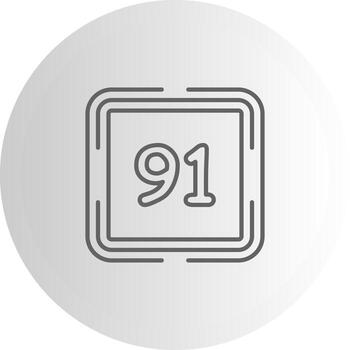 Counting Ninty One Dashboard UI Element Graphic vector