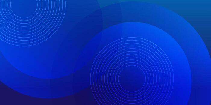 Abstract Blue Gradient Background with Concentric Circle Patterns. vector