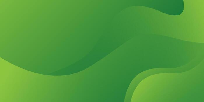 resumen verde degradado antecedentes con ondulado formas y suave transiciones vector