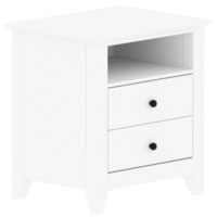 hacer blanco mesita de noche dos cajones con transparente antecedentes png
