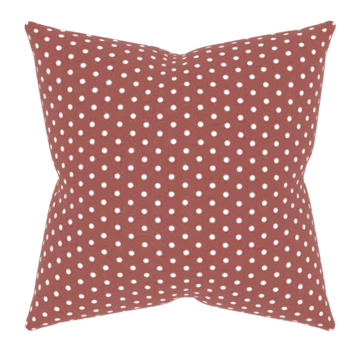 3d render pillow polka dot fabric with transparent background png