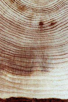 Wooden annual rings texture natural background, waves shape of timber tree as minimal nature pattern. Cross-section of juniper. Wood aesthetic texture fon, environmental design, vertical photo