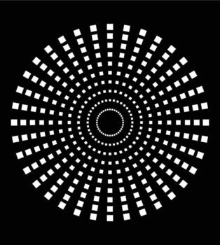 black and white Half-tone circle design a collection of round dotted frames, circular pattern borders, and abstract halftone graphic elements. vector