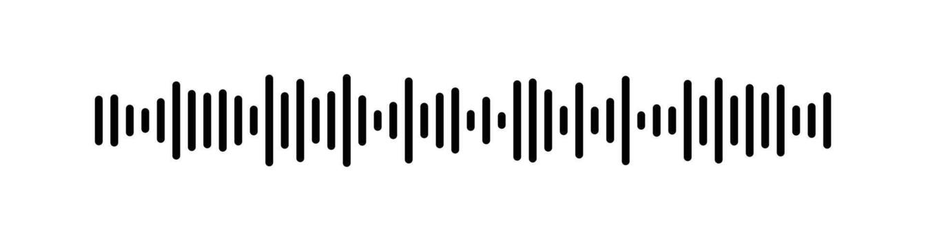 Equalizer waves isolated on a background. EQ illustration, Black equalizer wave pattern on a white background. vector