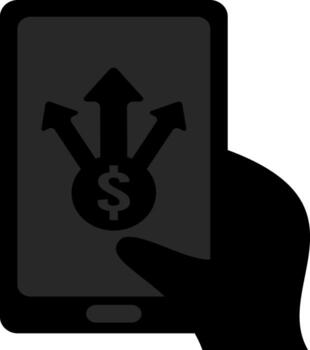 Digital fund transfers, where a user can easily send money to multiple recipients or destinations. vector