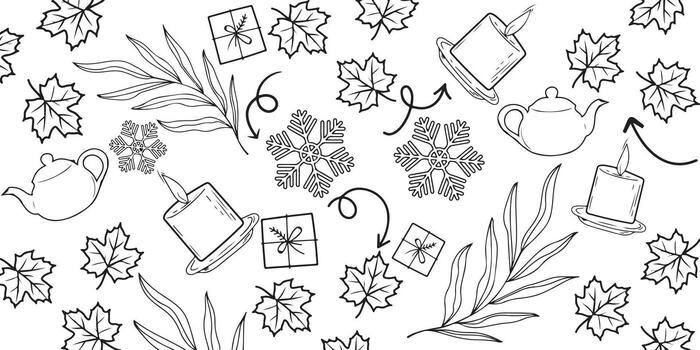 Elegant Leaf Outline Bundle Hand Drawn Botanical Vectors for Stock Graphics