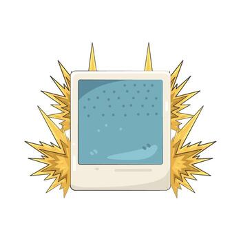 ilustración de foto marco con Starburst acento vector