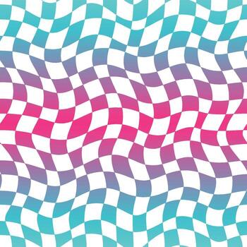 resumen maravilloso vistoso tablero de damas sin costura patrón, geométrico modelo vector