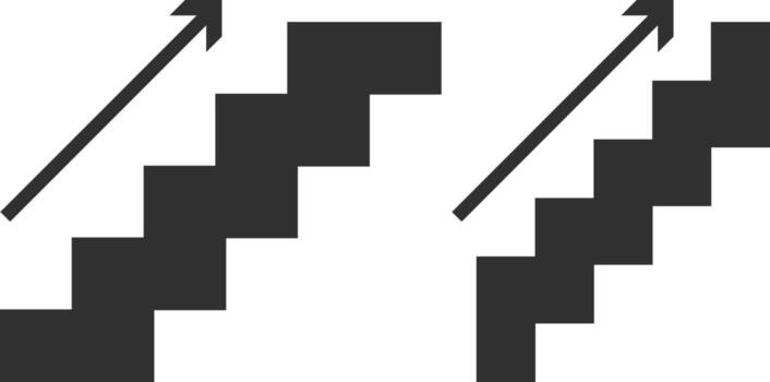 Next steps icons set. Next steps symbol vector