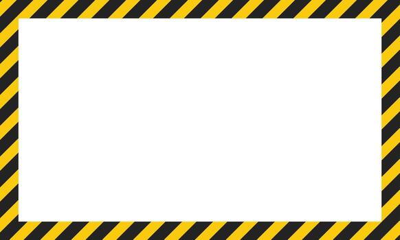 black yellow caution stripes square frames. Warning tape with yellow and black Diagonal stripes rectangle square box frames. Safety attention or warning labels symbol. vector