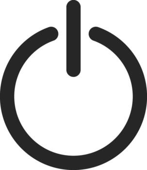Power on off icon sets. Switch on off symbol. Turn on and shutdown sign vector
