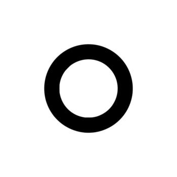 Modern Solid Radio Button Glyph for Digital System and Dashboard vector