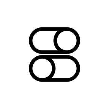 Elegant Line Switch Outline Icon for UX, System, and Configuration vector