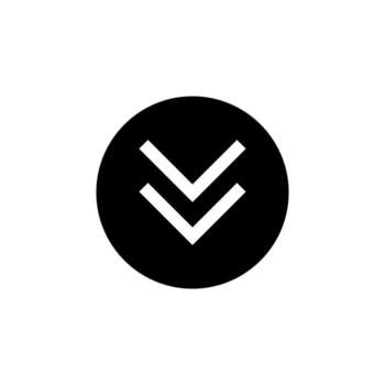 Bold Solid Dropdown Icon for Menu, Options, and Navigation vector