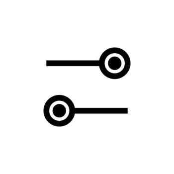 Simple Solid Switch Black Icon for App Features and Web Design vector