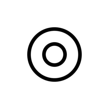 Line Radio Button Icon Thin Outline for Mobile, App, and Web UILine Radio Button Icon Thin Outline for Mobile, App, and Web UI vector