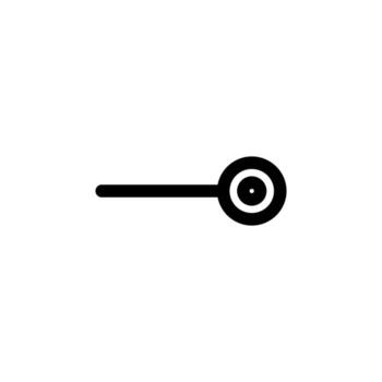 Simple Line Toggle On Black Thin Icon for Modern Interface Design vector