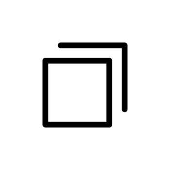 línea lengüeta icono Delgado contorno para móvil aplicación y web navegación vector