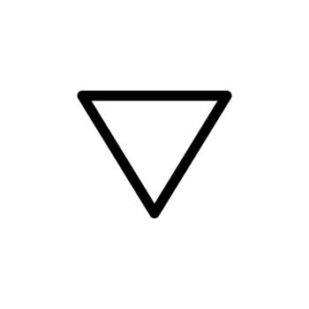 Line Dropdown Icon Thin Outline for Mobile App and Web Interface vector