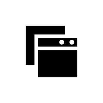 limpiar sólido lengüeta icono mínimo negro para tablero y diseño controlar vector