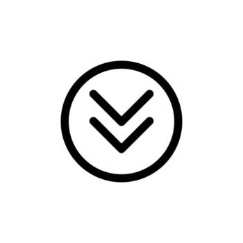 Elegant Line Dropdown Outline Icon for UX, Features, and Systems vector