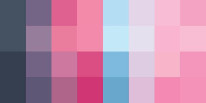 Abstract pastel color block pattern with shades of pink blue and purple in a grid layout vector