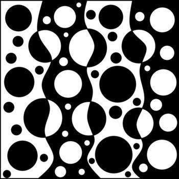 Abstract Composition with Circular Shapes Vectors Illustration Pattern Design