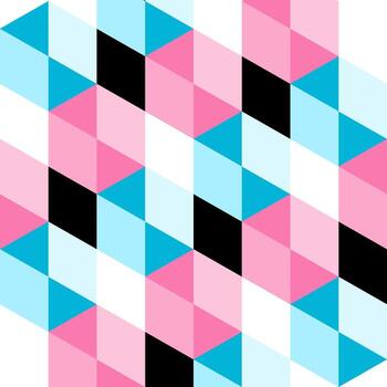 Geometric Abstract with Diamond Shapes Vectors Illustration Pattern