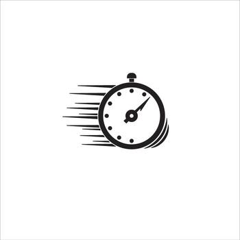 Time passes quickly without realizing it vector
