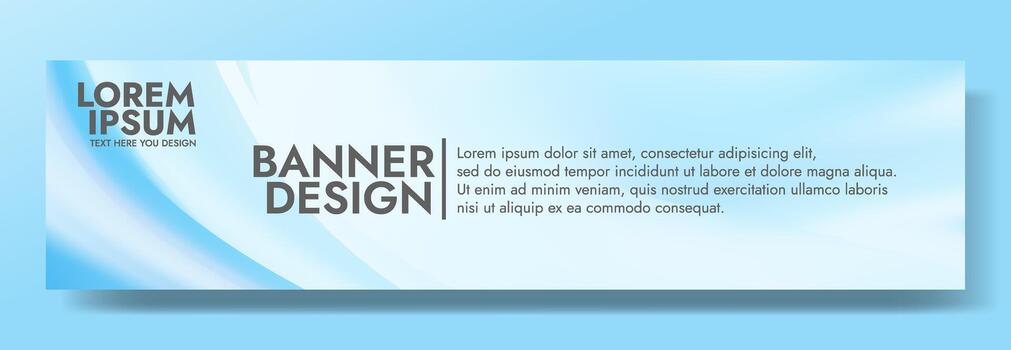 An elegant template with a soft, misty blue wave background. vector