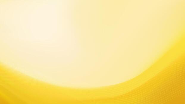 A bright and optimistic abstract background with a warm, glowing wave of golden yellow. vector